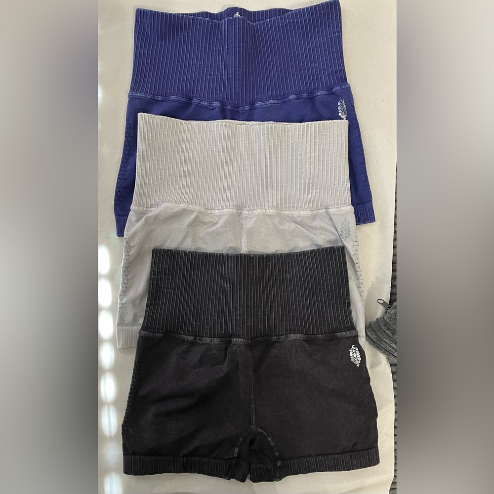 FREE PEOPLE MOVEMENT GOOD KARMA RUNNING SHORTS - BUNDLE OF 3